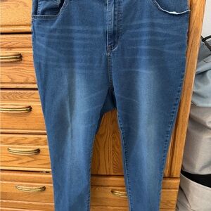 SHEIN Curve Blue Denim Pants (63)